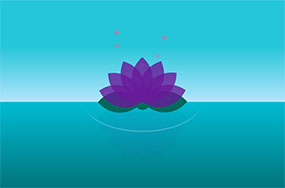 纯CSS3实现莲花缓缓盛开动画特效